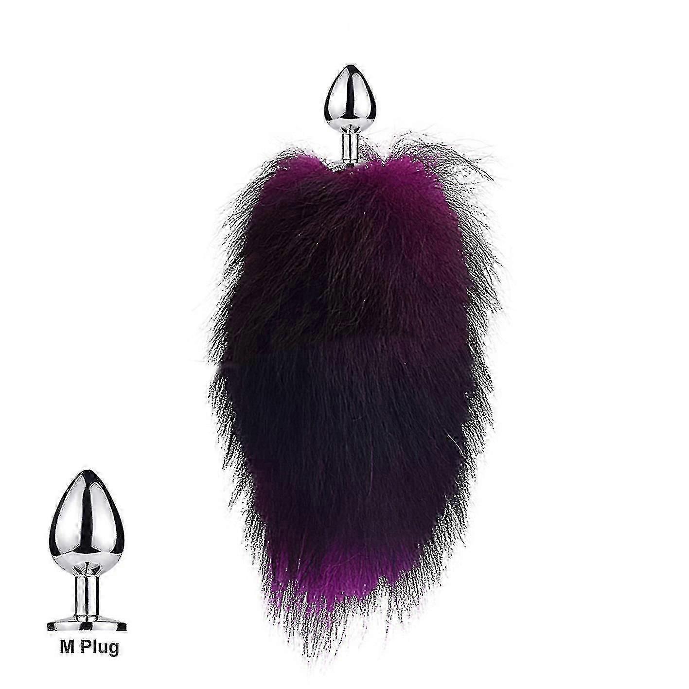 small fox tail plug in pet playing props