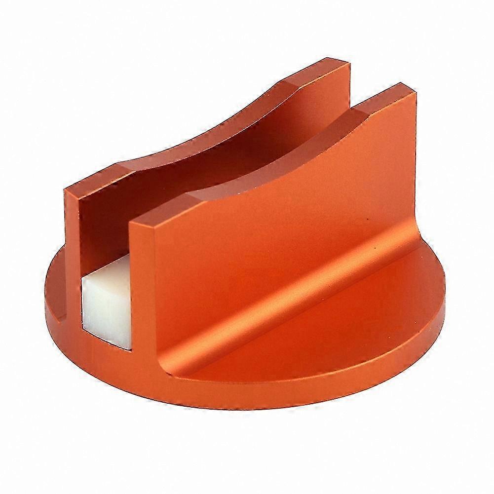 Orange Grooved Magnetic Jack Pad Adapter for Rail Mounting