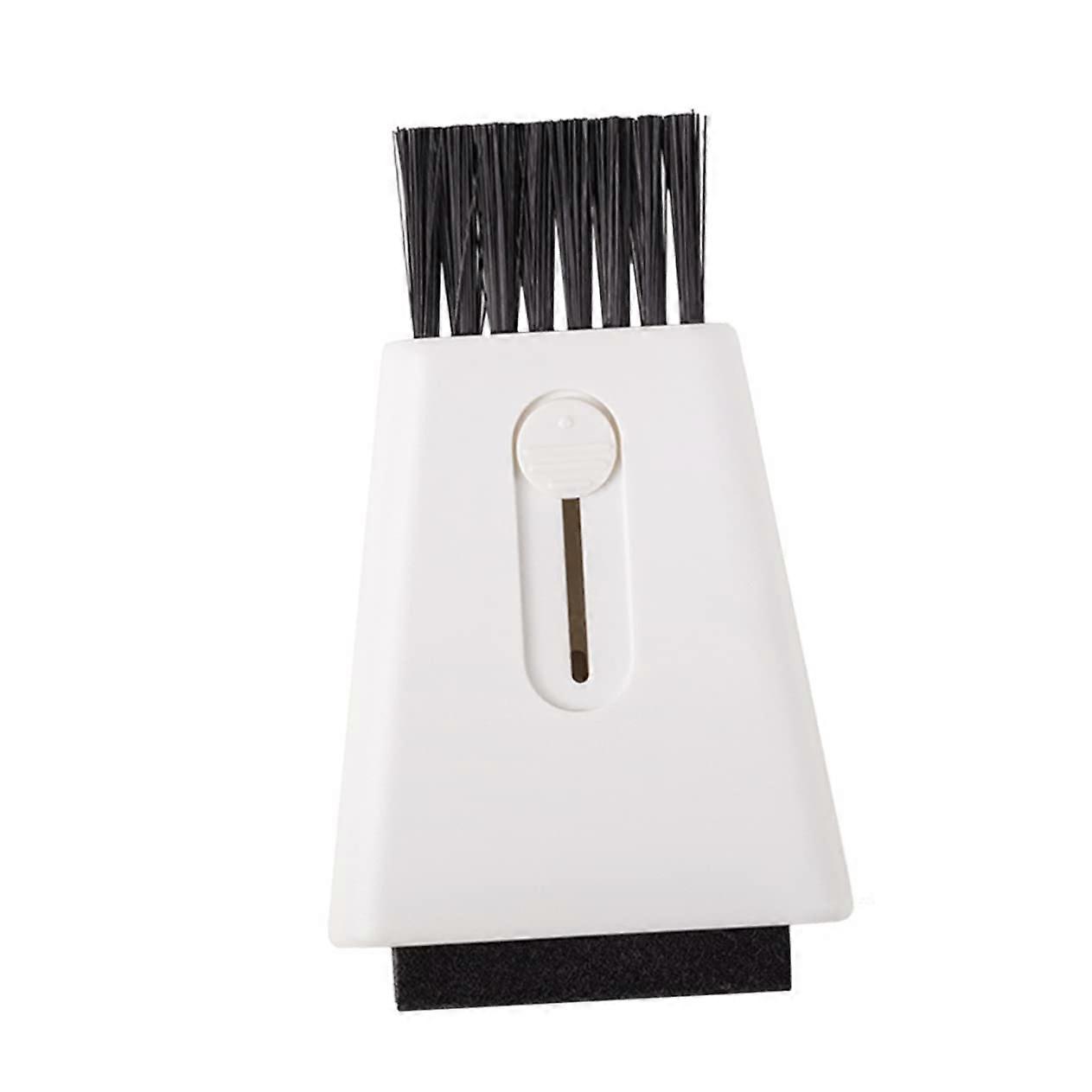 Multi Purpose Double Head Keyboard And Window Groove Cleaning Brush PP Fiber Scrubbing Tool For Keyboard Crevices White