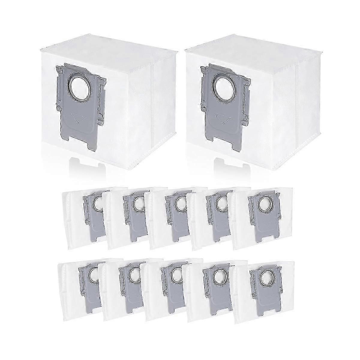 Dust Bags Replacement 12Pcs for Roborock S8 S8 Pro Ultra S7 MaxV Ultra Q5 Q7 Max Vacuum Cleaner