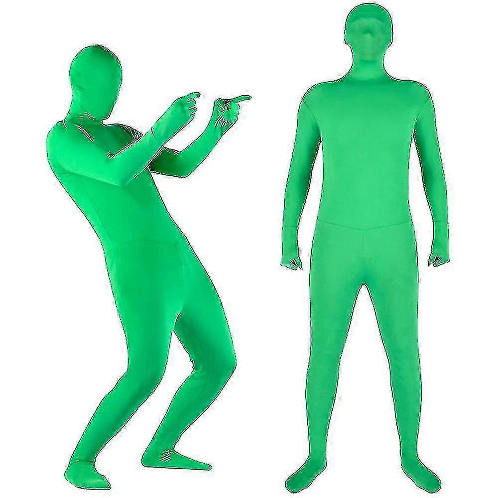 Stretch Green Screen Bodysuit for Chroma Key Video with Comfortable Fit & Invisible Effect