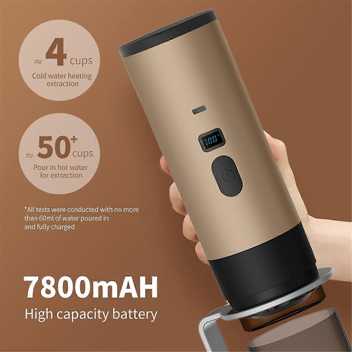 Capsule coffee machine
Outdoor wireless portable espresso machine