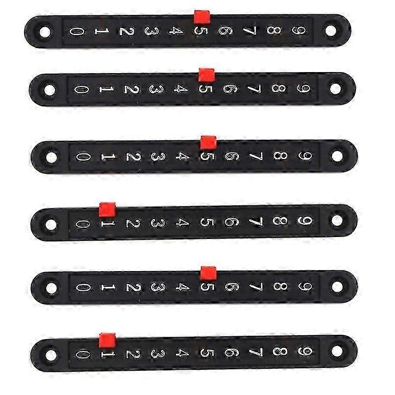 6pcs Soccer Tabletop Scoreboard Mini Snooker Score Board Scorer Pointers And Number Strip Table Gam