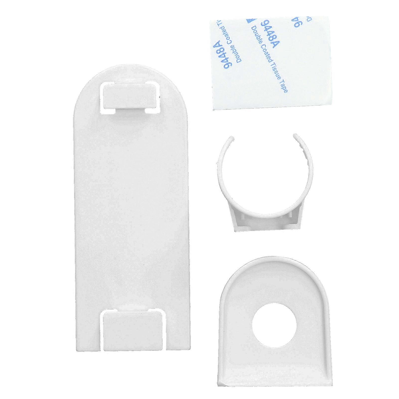 10Pcs White Plastic Wall Mount Toothbrush Holders Rack Storage