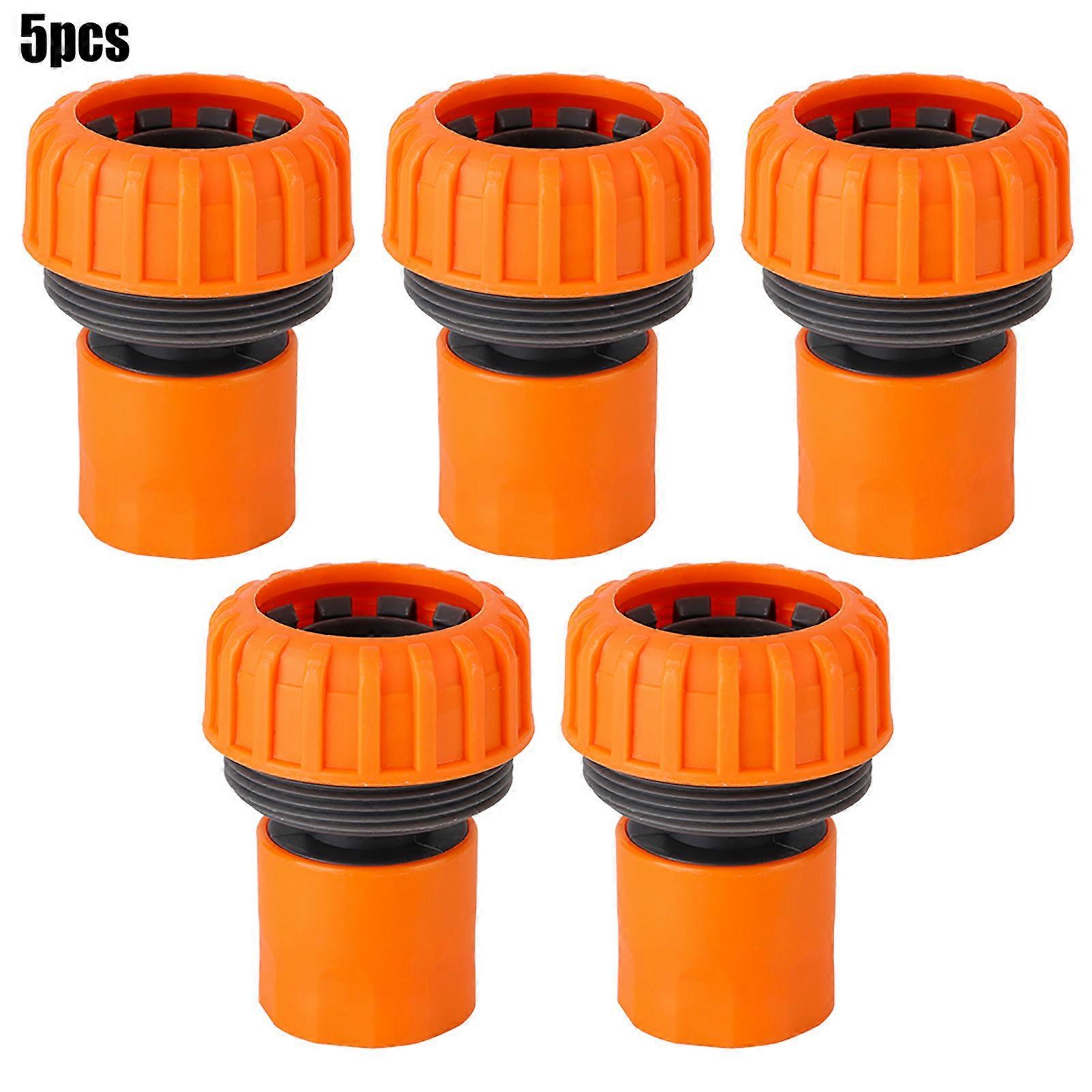 5 Pack 1 Inch PP Garden Hose Connector Quick Connect Spray Hose Connector