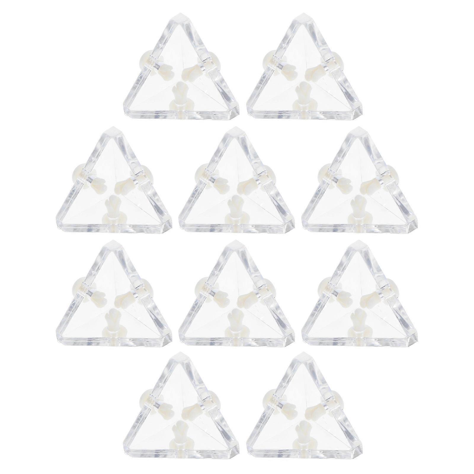 High Transparency Acrylic Right Angle Brackets for Display Boxes 50Sets