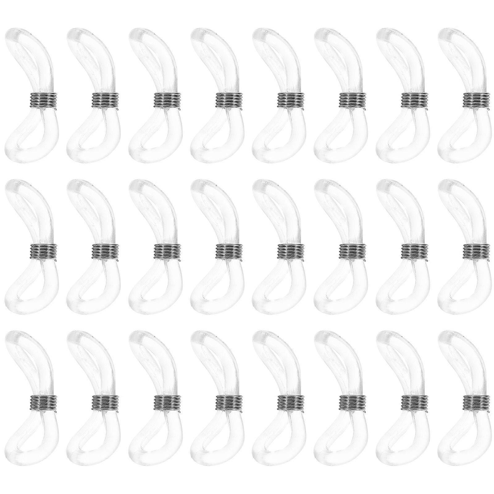 25pcs Non-slip Rubber Eyeglasses Sunglasses Chain Holder Cord Ends