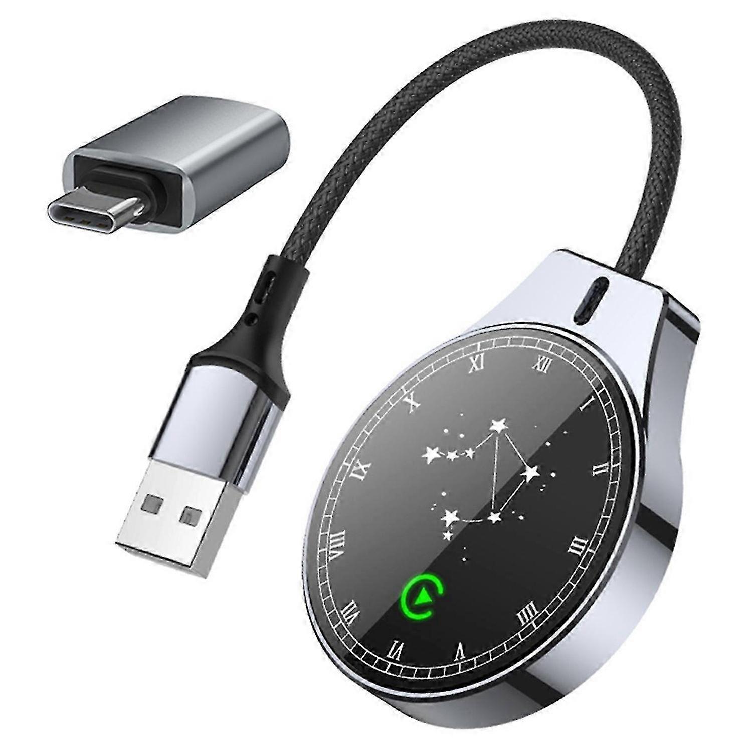2 in 1 Carplay Wireless Android Auto Mini Adapter 5G/Wifi Connetion for IOS/Andriod Cellphone Wi
