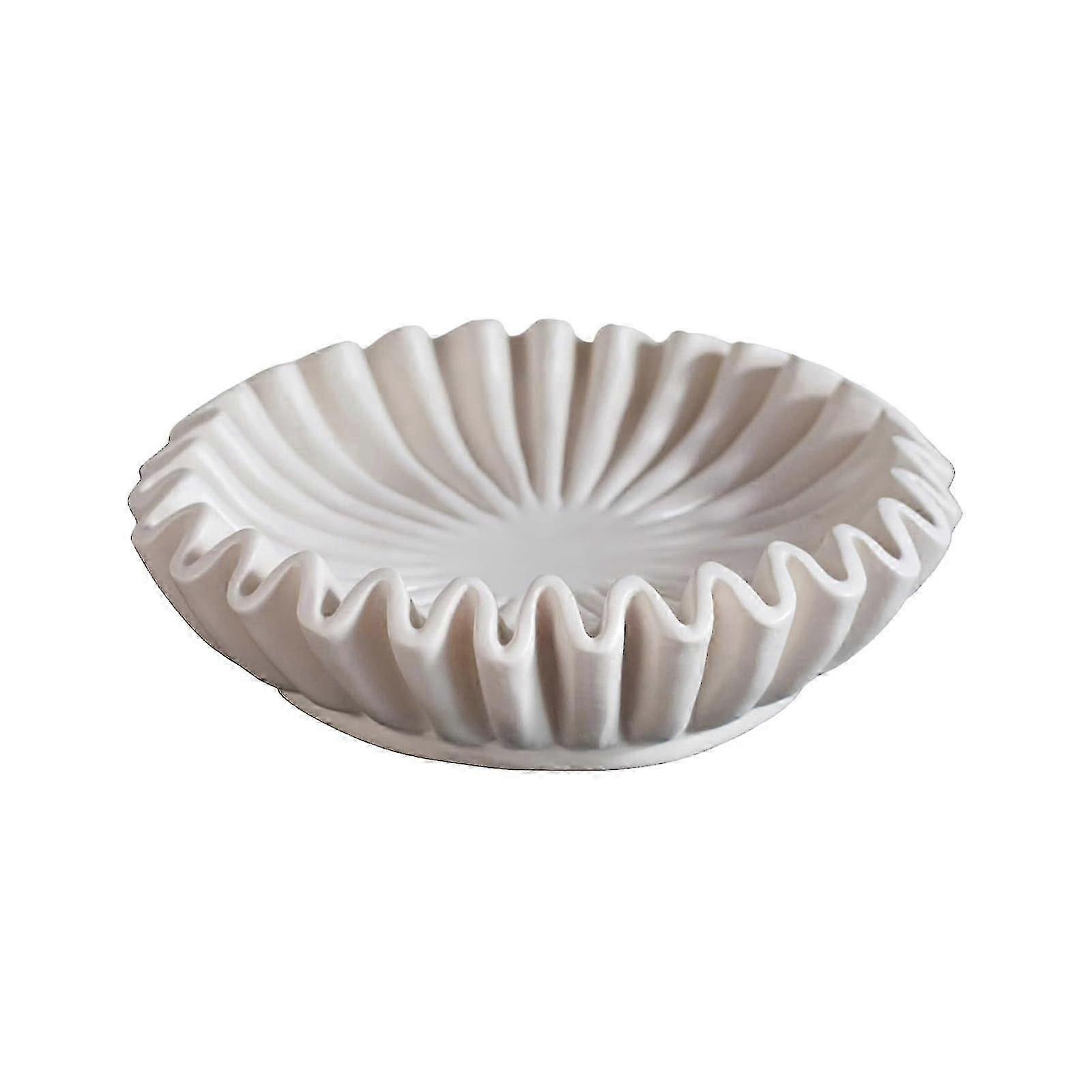 Mardi Gras 2024 Ruffled Decorative Bowl - Living Room Design Coffee Table Bookshelf And Console Table Design Home Decoration J982-Yvan