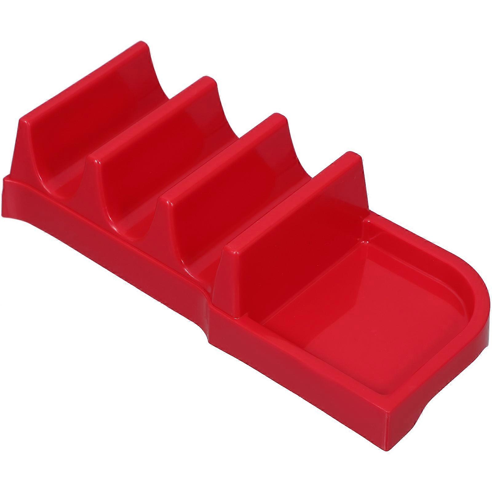 Red Plastic Taco Holder Stand For Party And 20.00X8.00X5.00CM Holding Tacos 1Pack