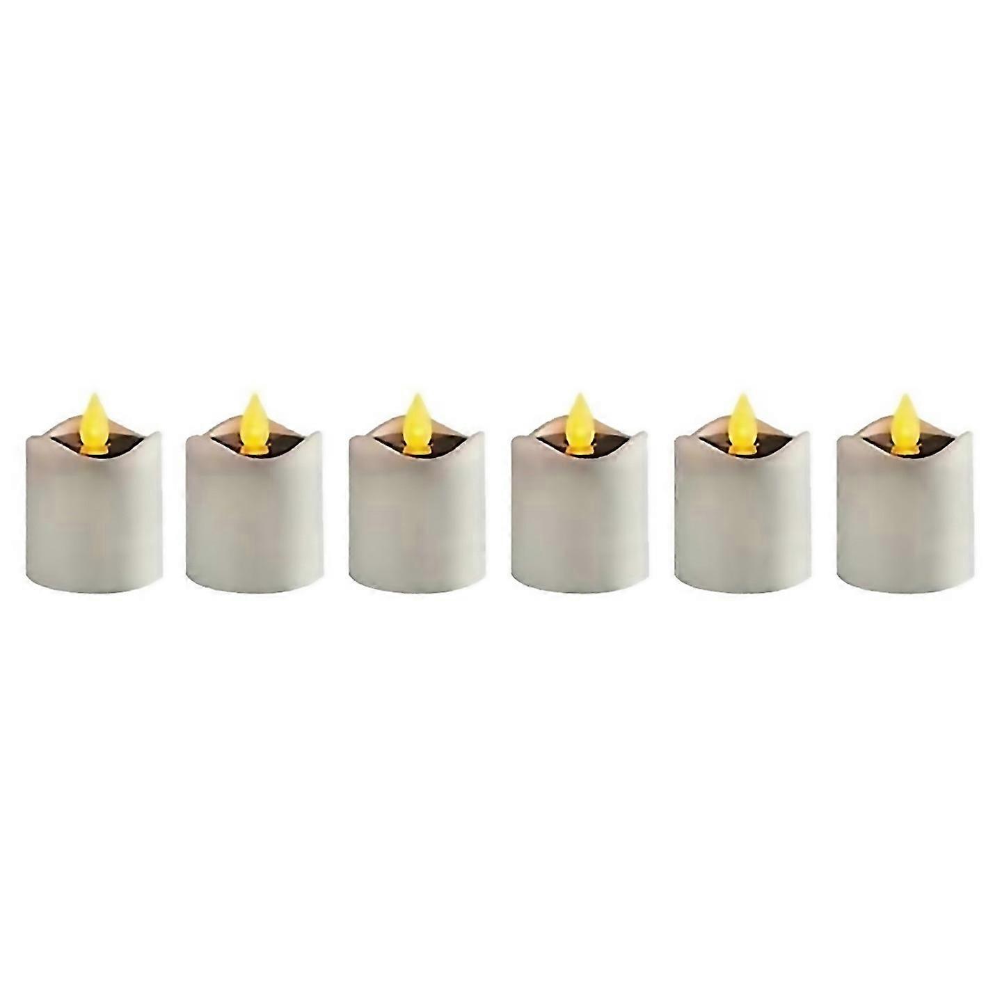 For Flickering Solar Flameless Led Candle Light Tea Light Simulation