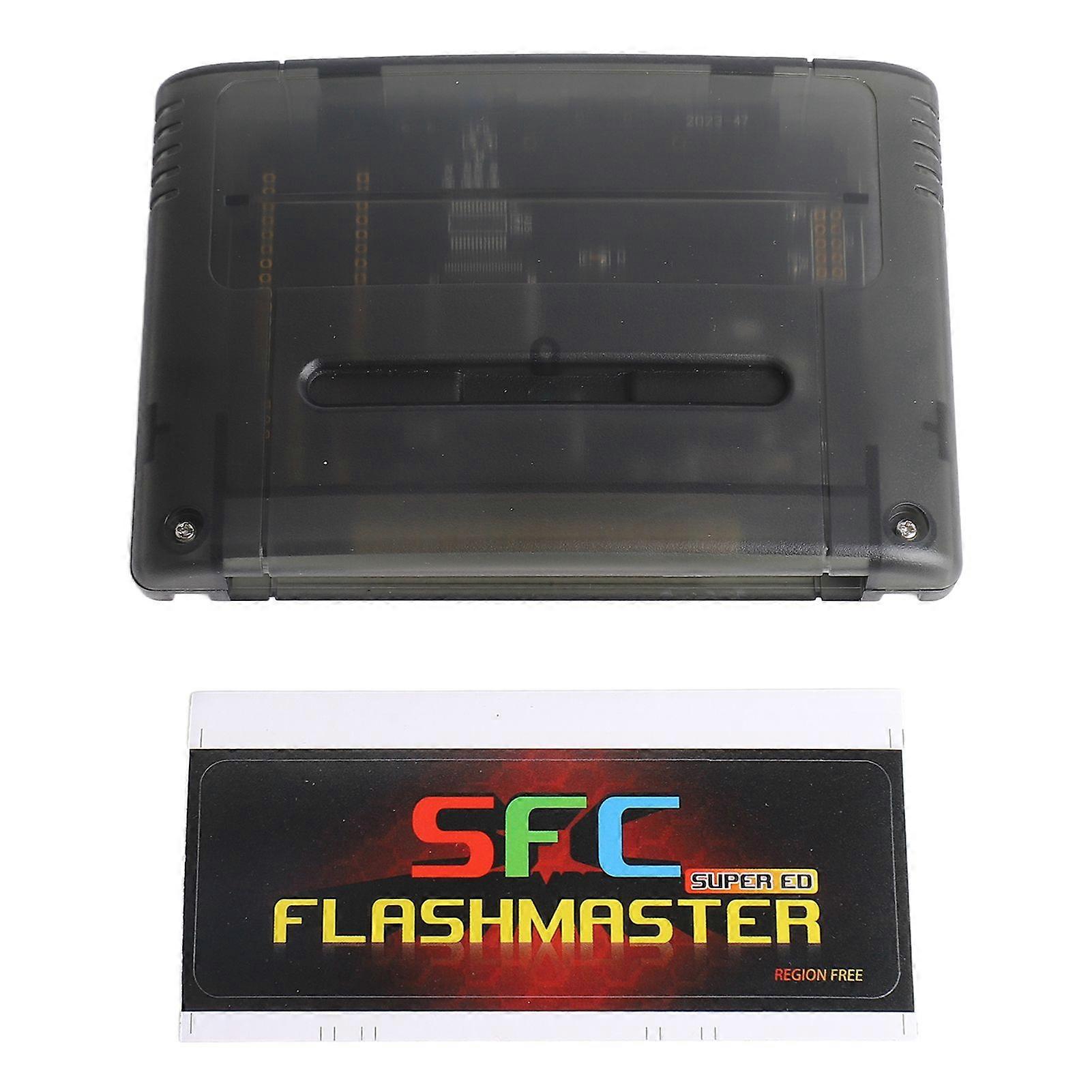 Game Cartridge Professional 3000 in 1 8GB Memory Card High Speed Multifunctional for SNES for SFC Gaming Console Black Transparent