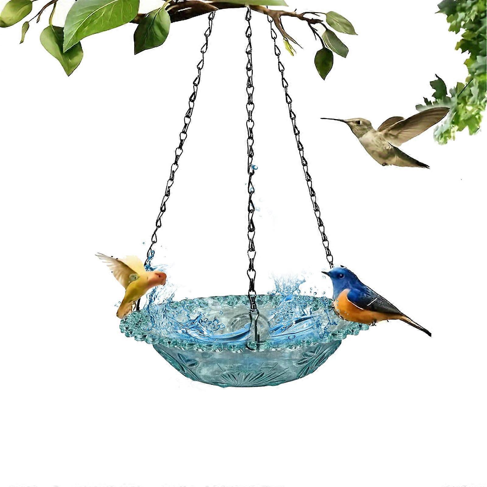 ZYNIC Hanging Bird Feeder, Blue