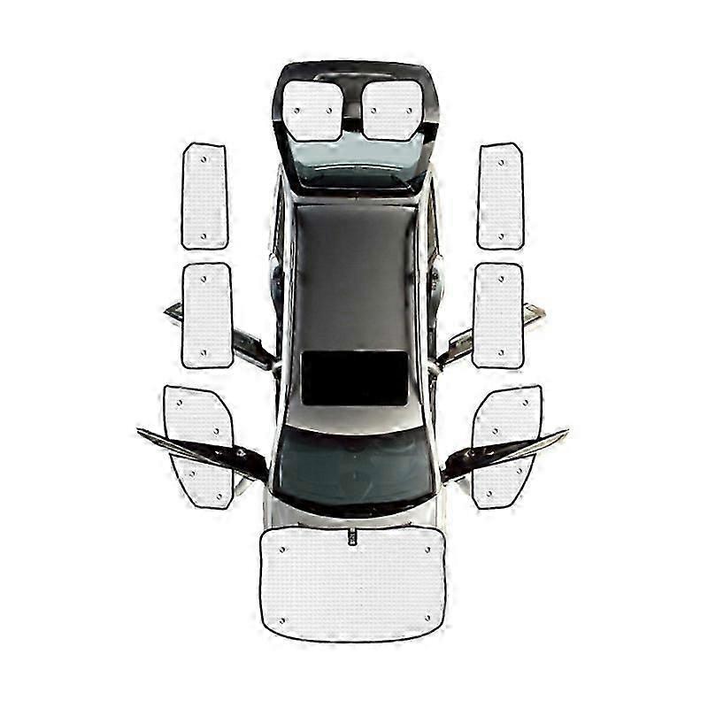 Auto täysin peittävä aurinkovarjot Ford Transit Custom 2012 ~ 2021 auton etuosa takasivu aurinkosuoja ikkuna aurinkovarjon kannet lisävarusteet