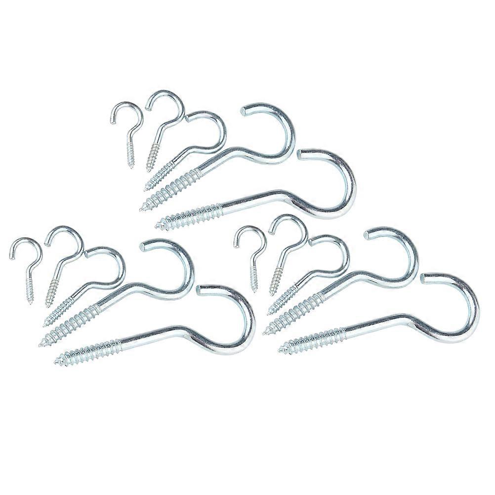 Silver Hanging Screw Hooks Heavy Duty for Home Use 30Pcs Eyebolt Hooks