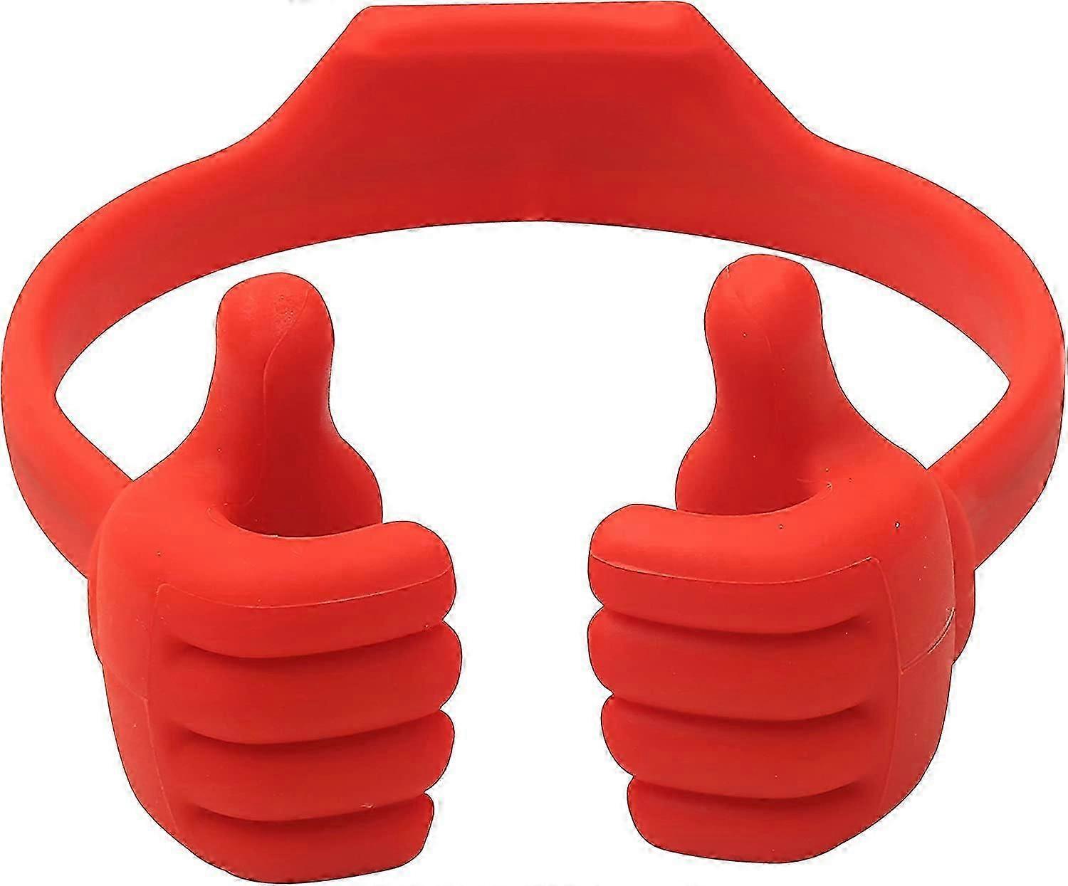 Universal flexibil degetul mare Smartphone Tablet Mount Holder - Red