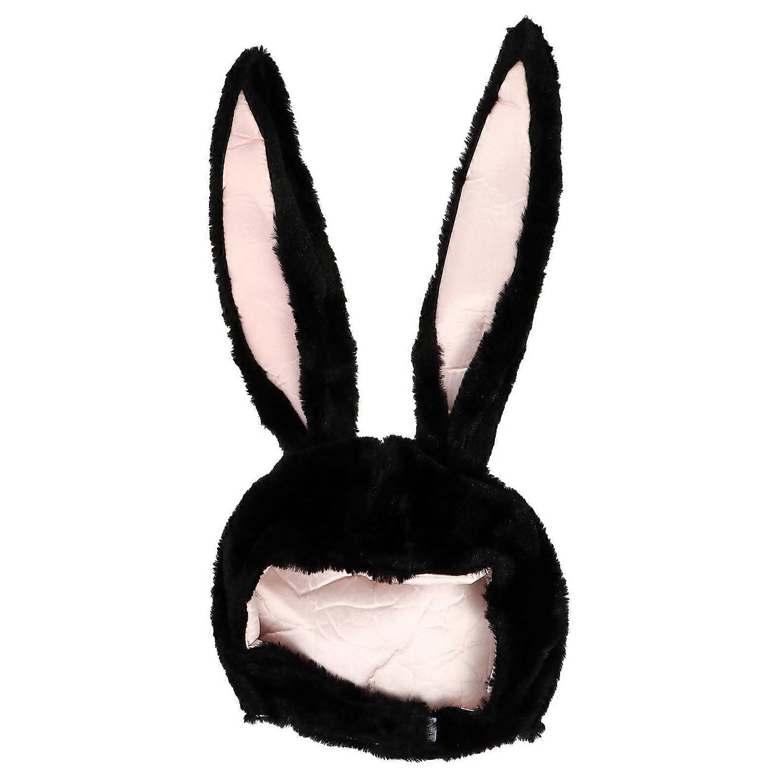 Cosplay Rabbit Ears Plush Accessory For Role Play Events In Black Great For Dance Performances 1Pack