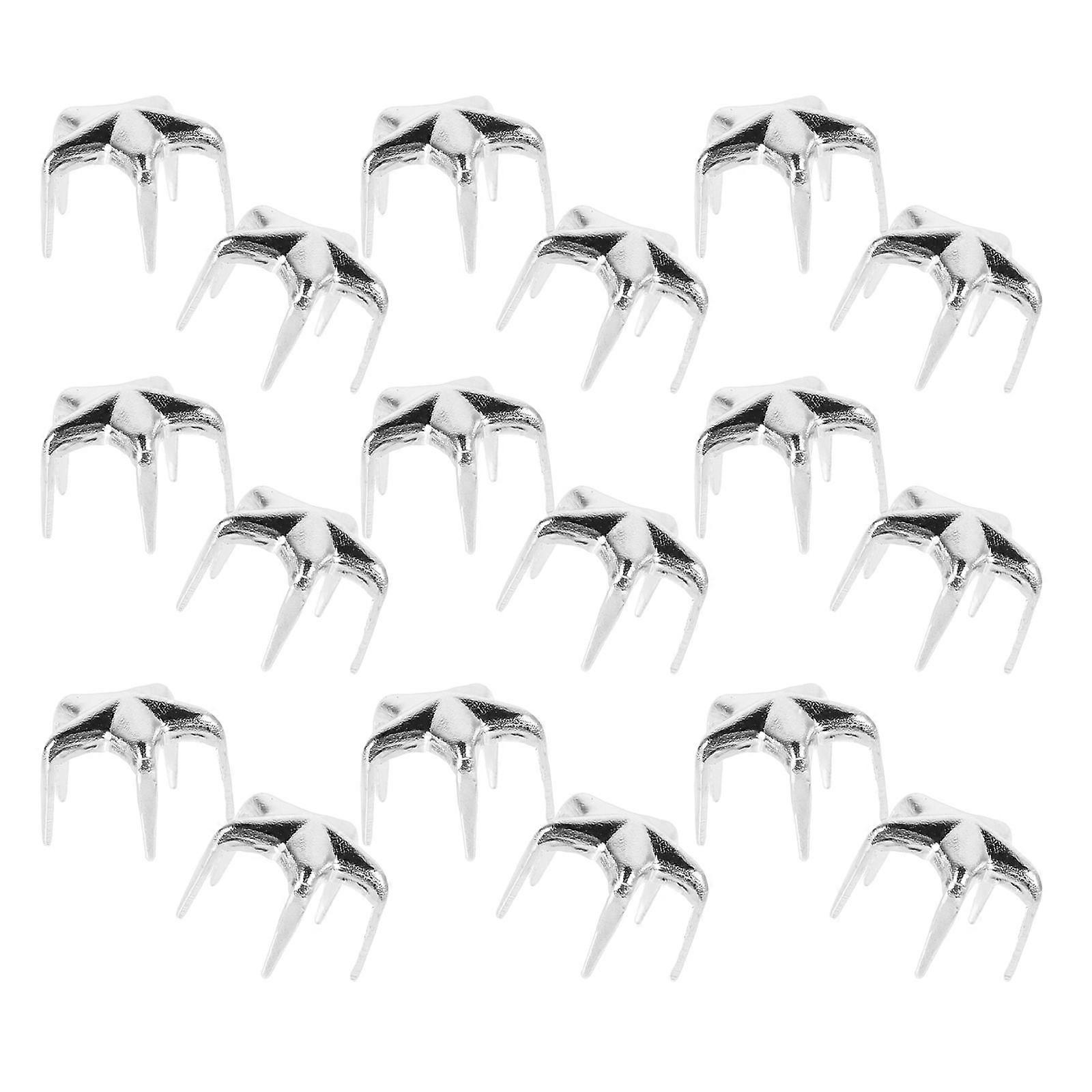 Silver Five Pointed Star Nailheads Copper Claw Nail Studs for Decor 20Pcs