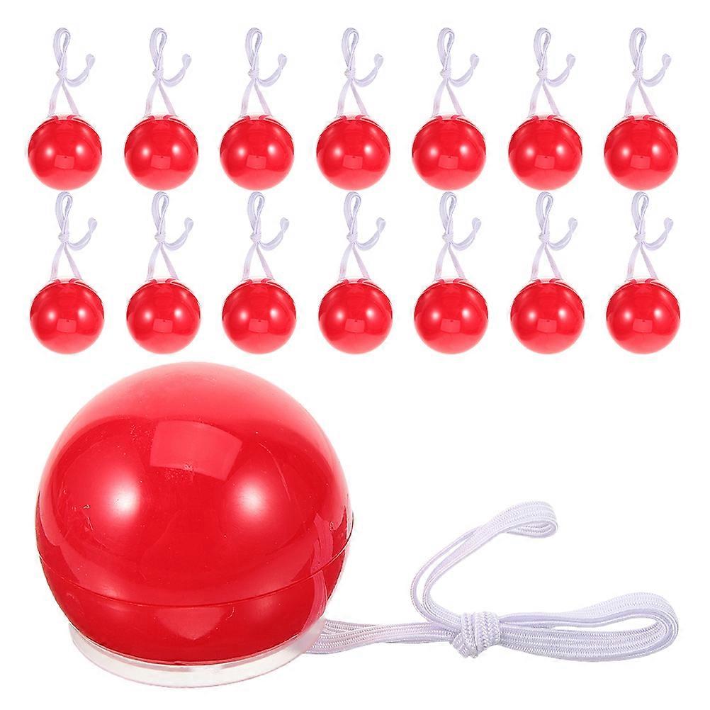 Flashing Clown Nose Glow in The Dark Accessory for Halloween Festive Event Comfortable Fit 15Pcs