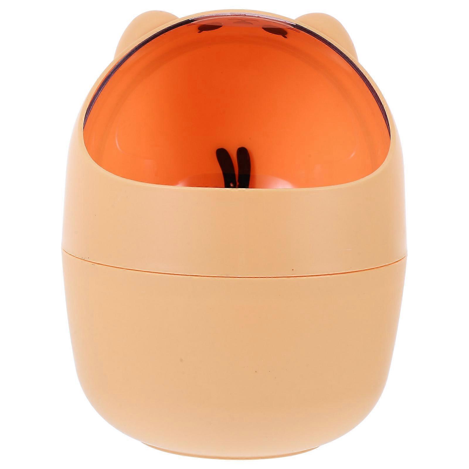 Mini Desktop Trash Can with Shake Lid for Storage 3Pcs Plastic Waste Bin