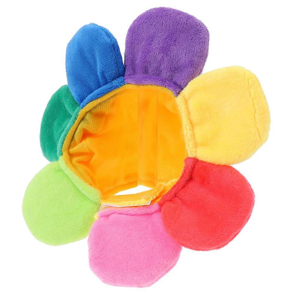 Decorative Cat Hat Plush Sunflower Headwear for Party 3Pcs