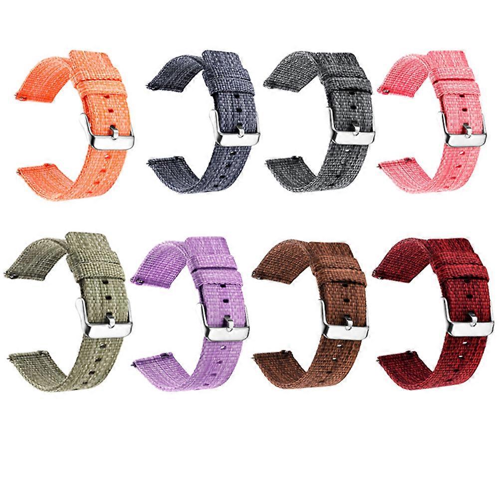 Nylon Watch Straps Canvas Material Stylish Simplicity Any Occasion Comfortable Wear 1Set