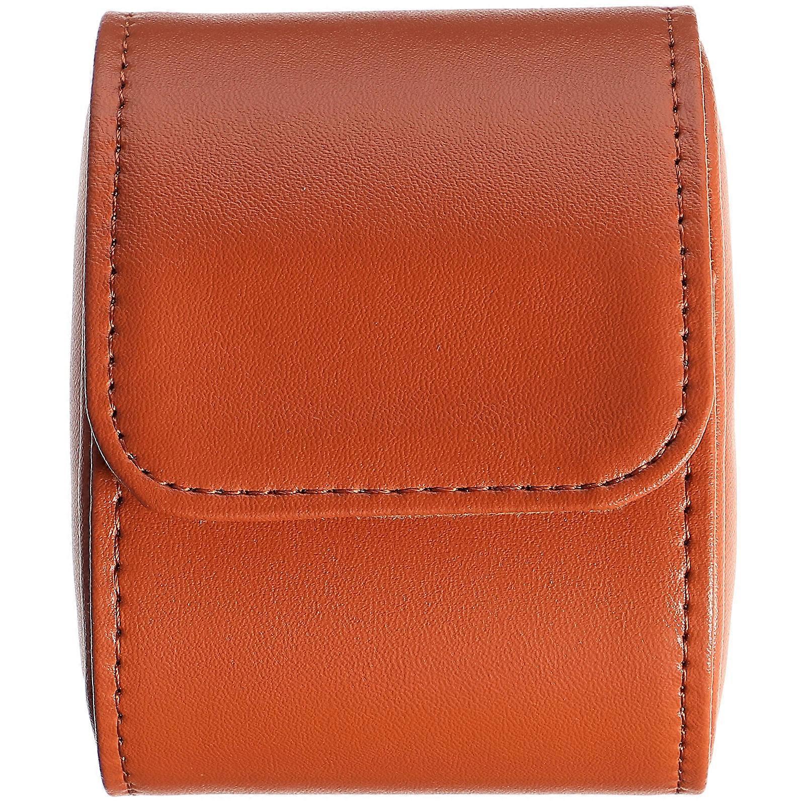 Watch Storage Case Single Watch Box for Storage 4Pcs Coffee Travel Portable
