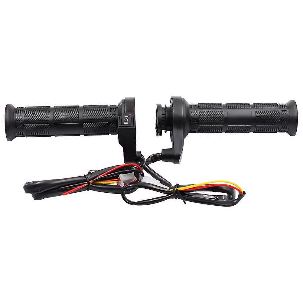 12V Warmer Handle Motorcycle Hot Heat Grips with Adjustable Temperature 2Pairs