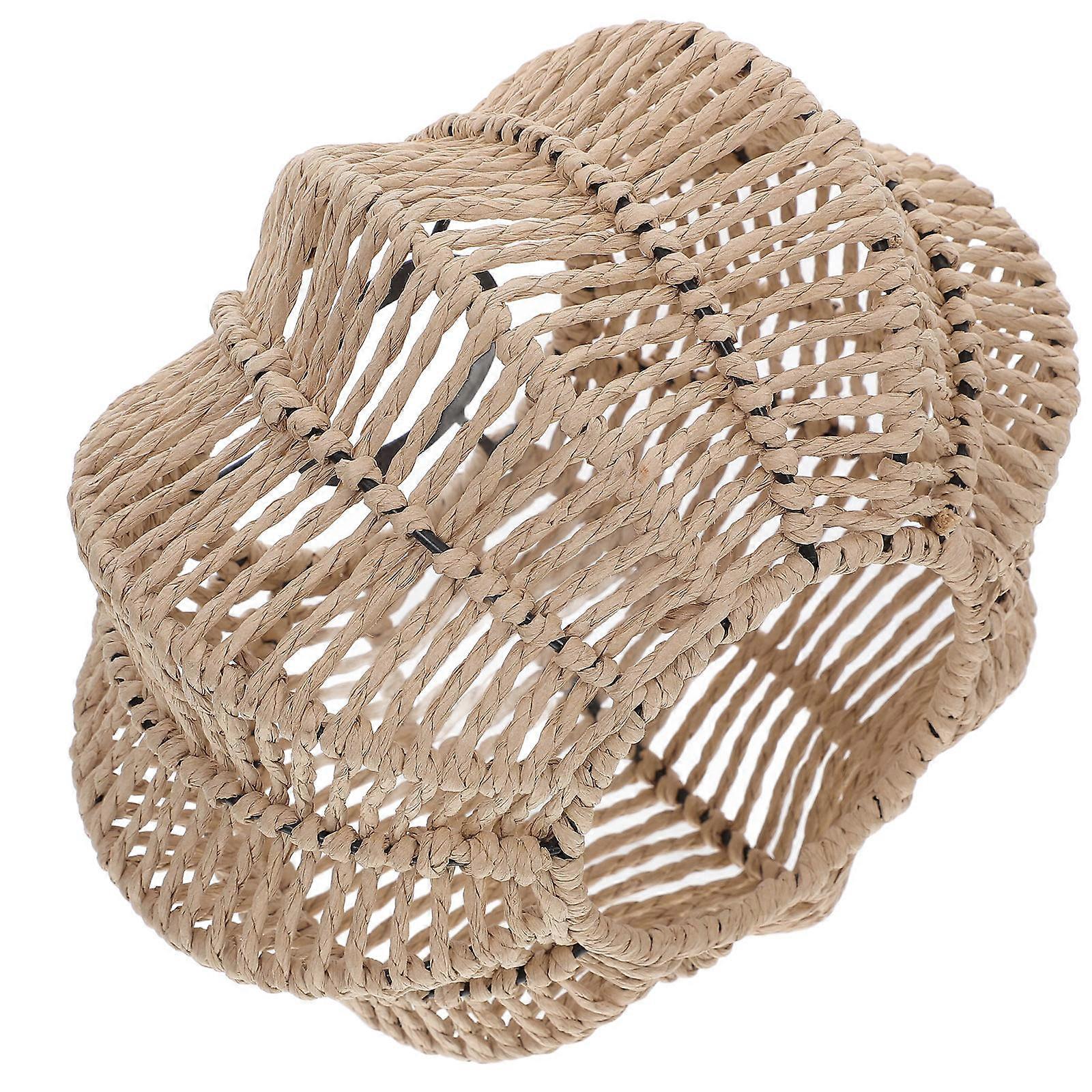 Woven Lampshade for Rustic Decor Ceiling Light Shade 3Pcs Set