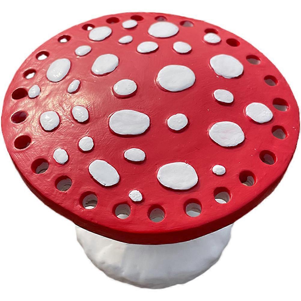 Mushroom Earring Display Stand Earring Holder for Storage 3Pcs Red Organizer