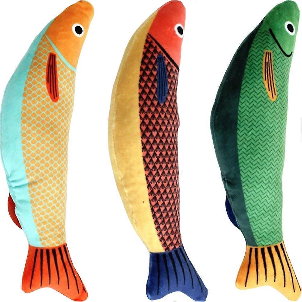 Fish Shaped Cat Toy 9 Pcs Adorable Interactive Catnip Toys For Pet Cats Indoor Play Assorted Color Teasing