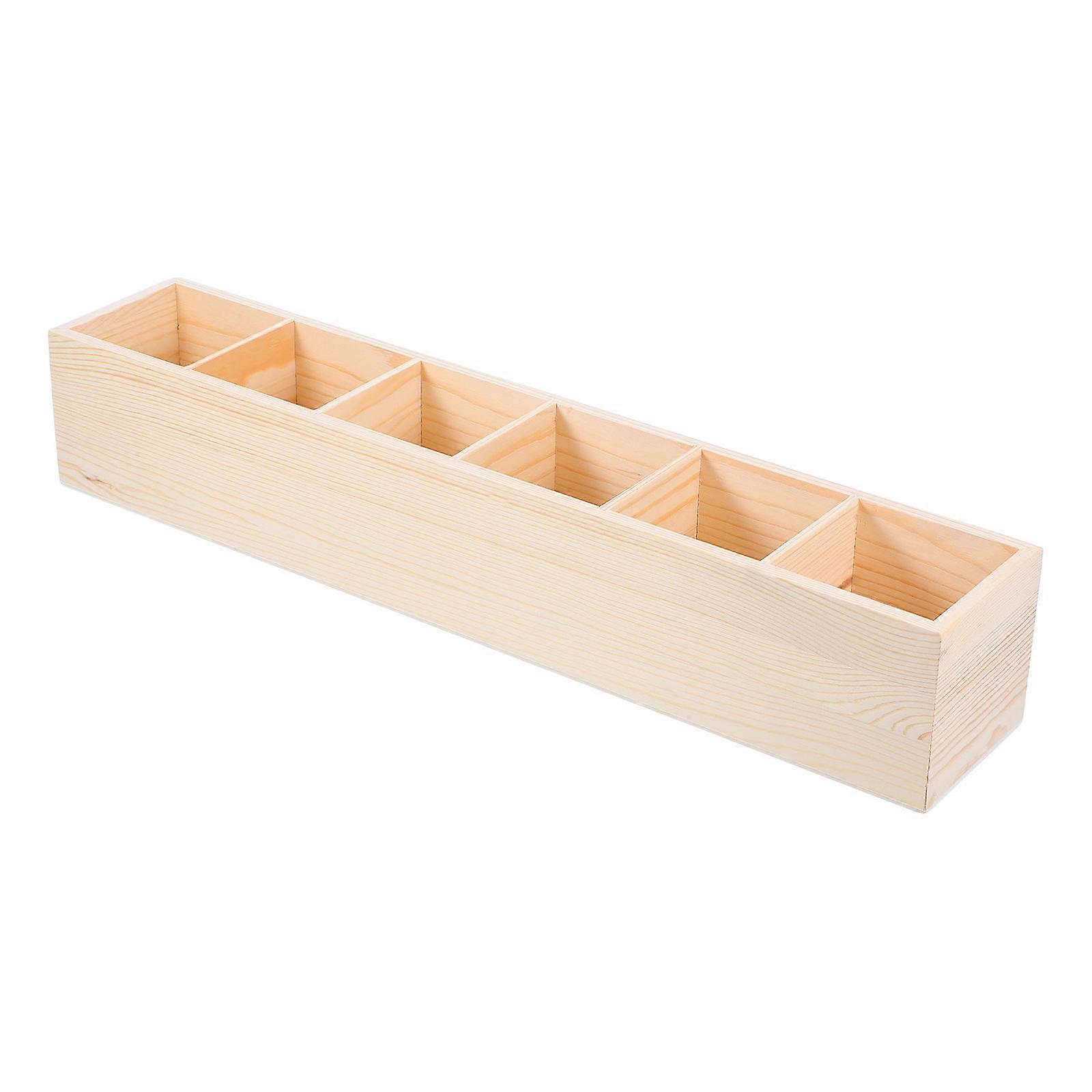 Wood Storage Case for Small Item Organization 2Pcs Stylish Wooden Box
