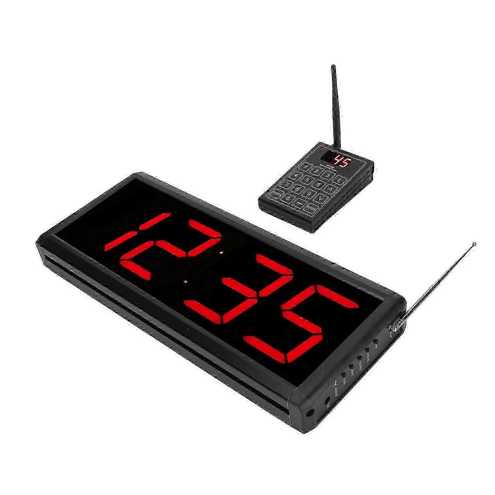 Wireless Pager System 5 Modes High Definition English Language Broadcast Restaurants Paging System 100?240VEU Plug