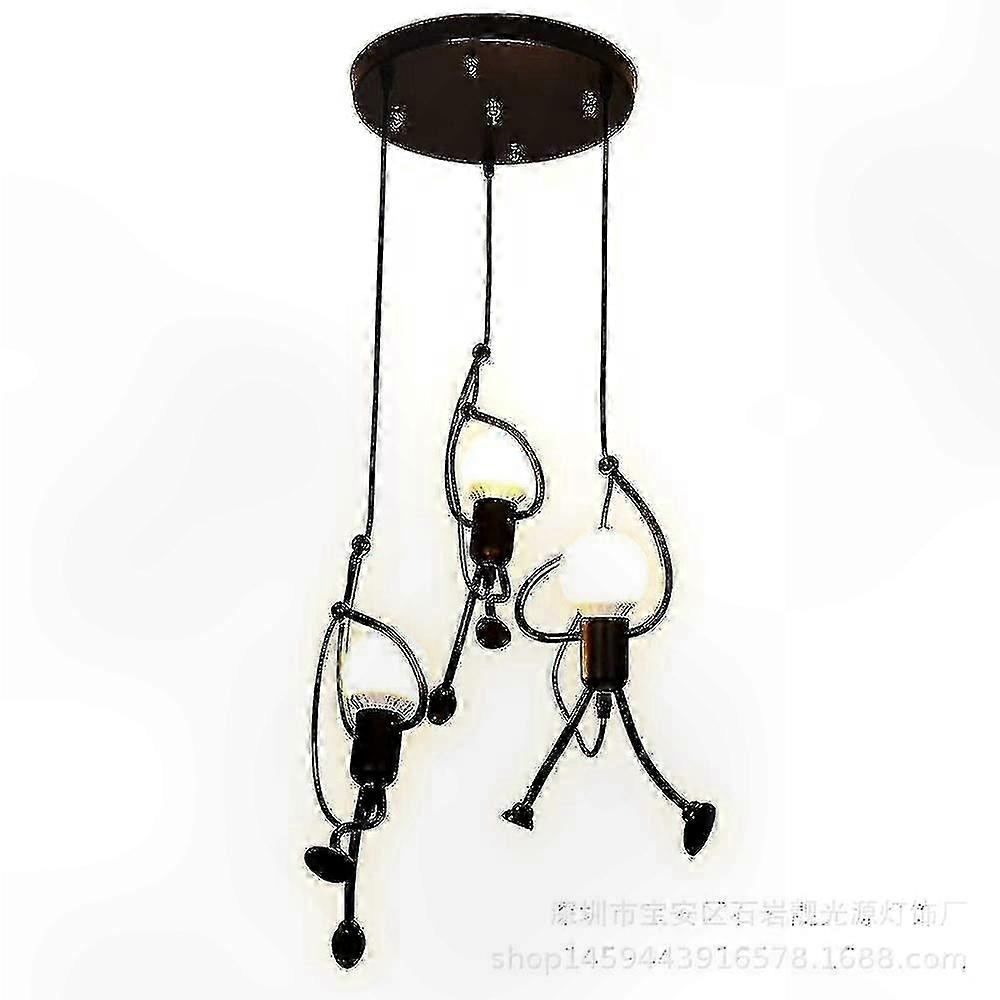 Leikkisä sarjakuvamainen lasten kattokruunu makuuhuoneen ja olohuoneen valaistukseen