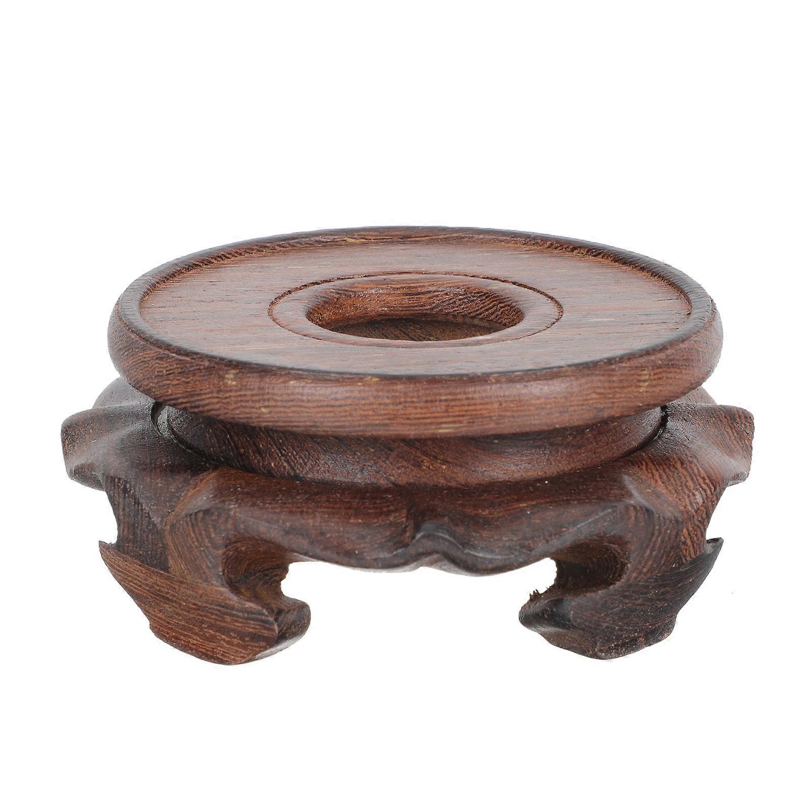 Versatile Wooden Flowerpot Stand for Display Use 3Pcs Brown Base