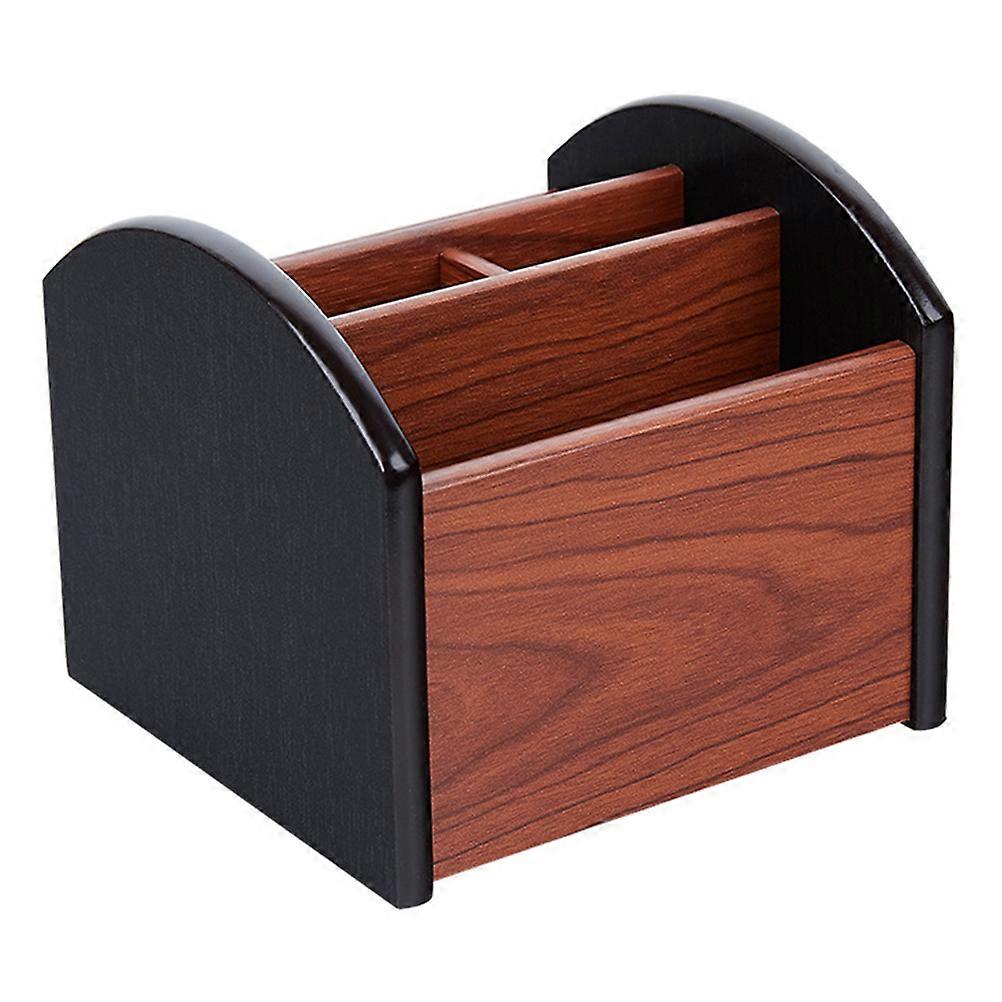 Sundries Organizer Wooden Desktop Box for Office 2Pcs Multifunctional Container