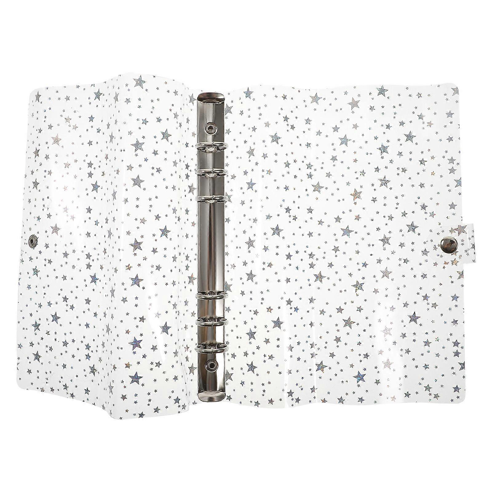 Pvc Binder Notebook Cover Binder Shell for Classroom Home Use Transparent Plastic Storage Solution 1Pack