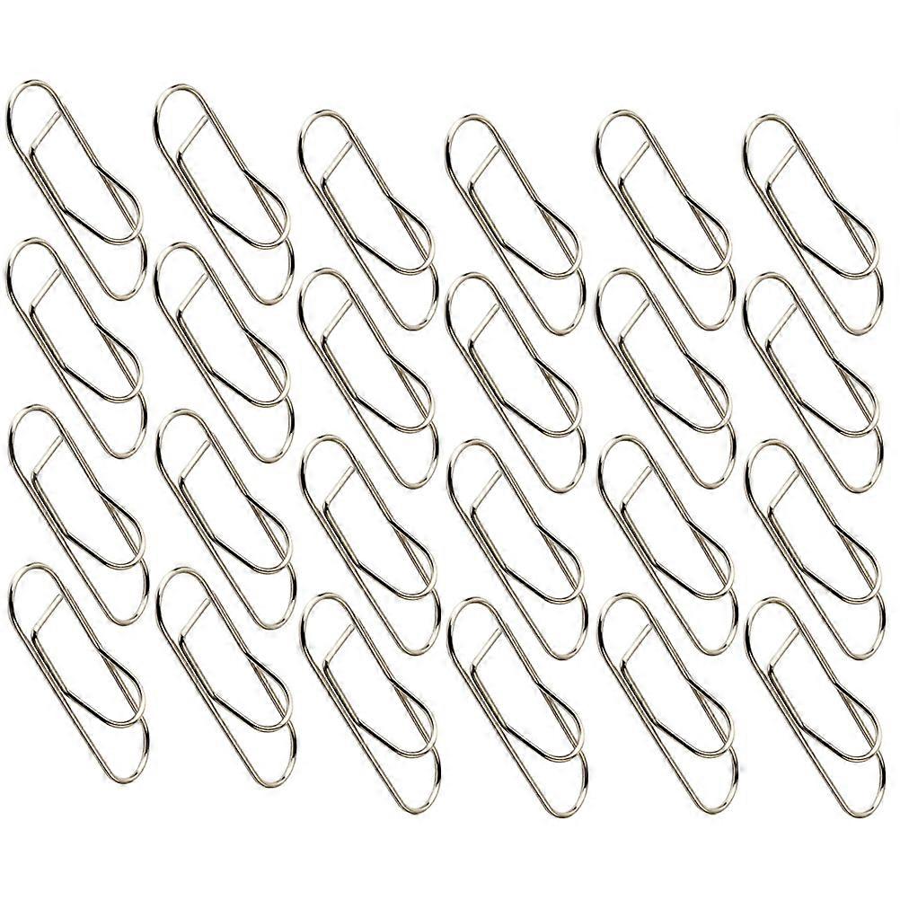 24Pcs Silver Metal Pen Clips For Fixing On Books Attaching To Wallet For Keys Adjustable Diameter