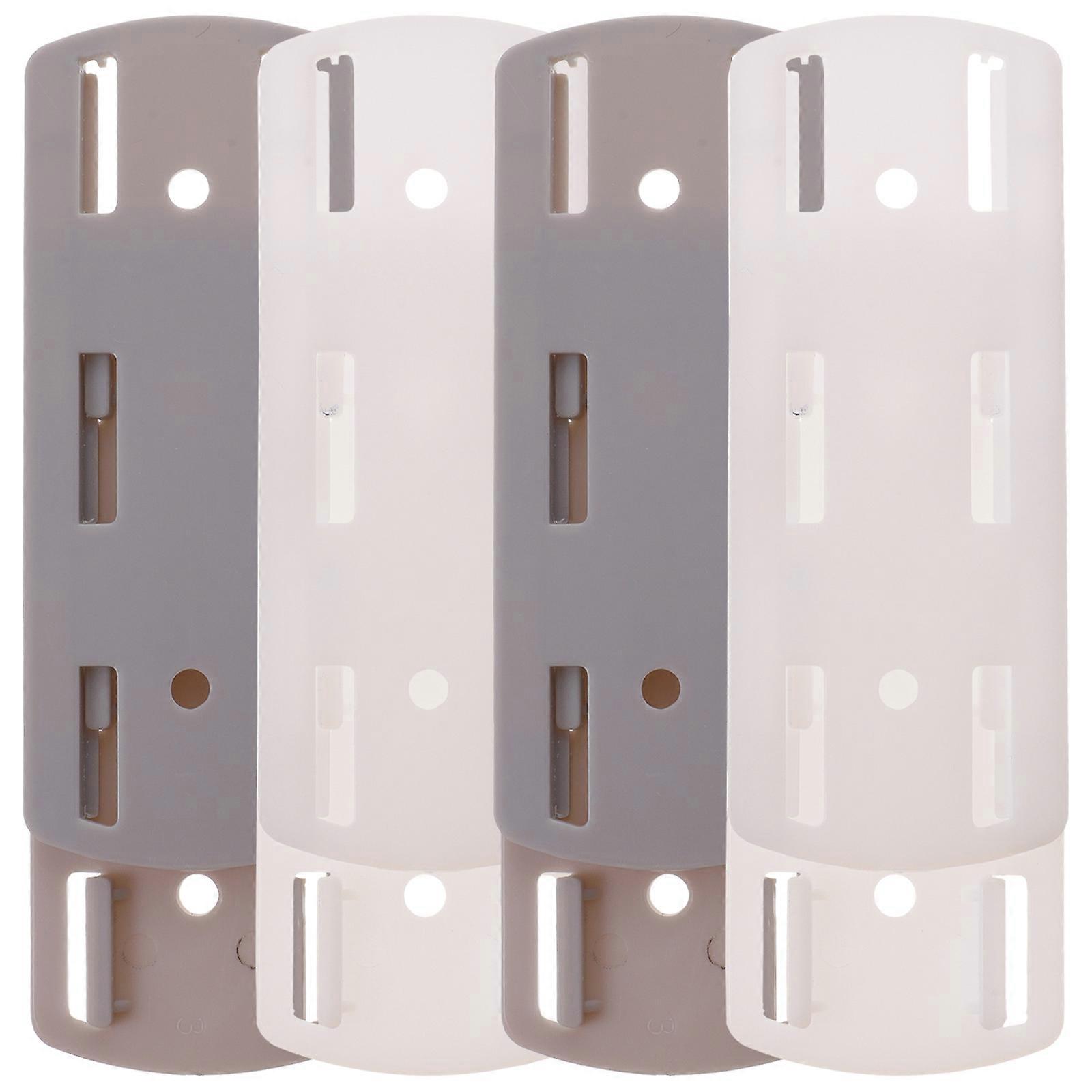 Hanging Plug Fixed Device Wall Mounted Power Strip Organizer ABS Material 9 9x3 9x0 5cm 2Pairs