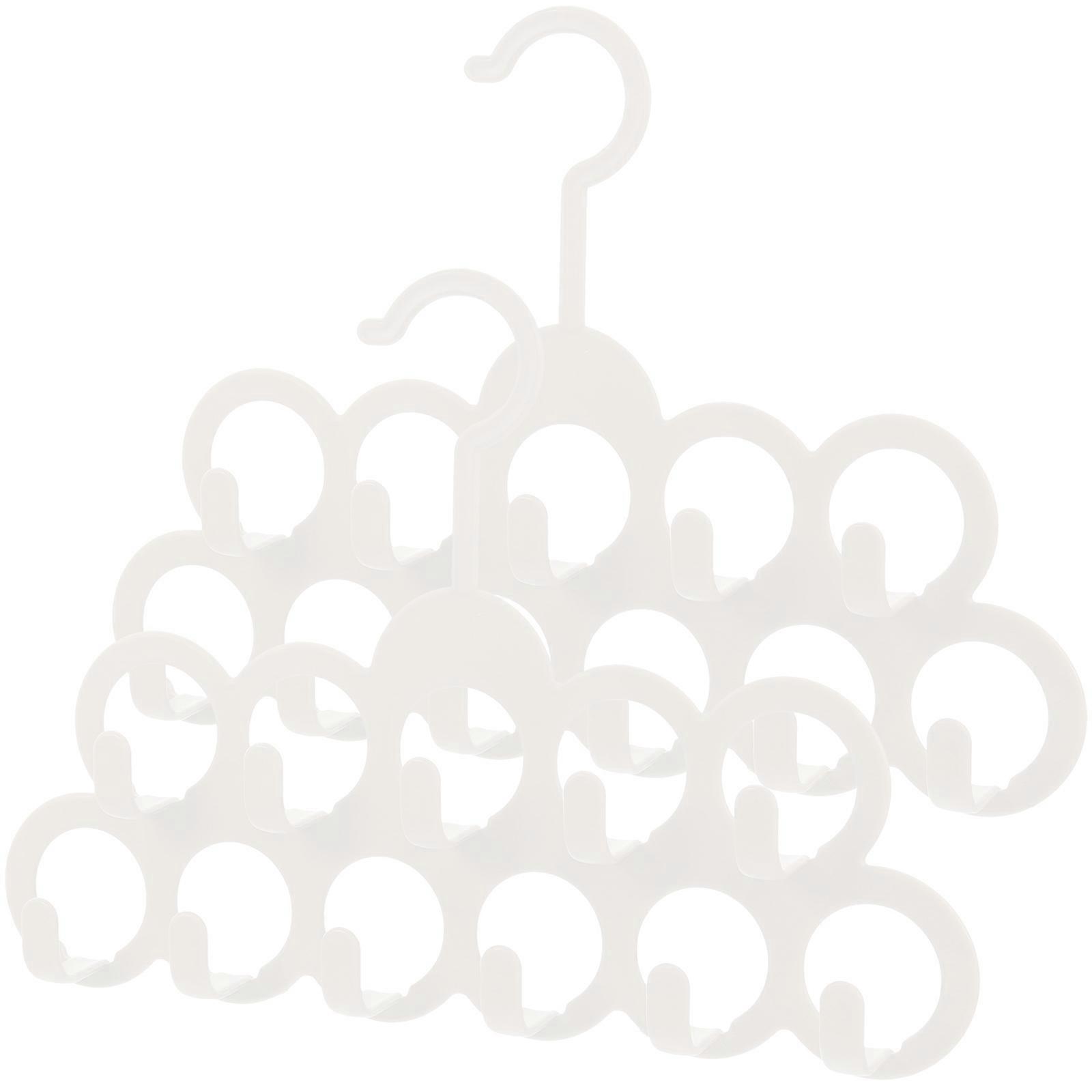 Plastic Clothes Hanger Organizer for Bedroom 8Pcs Storage