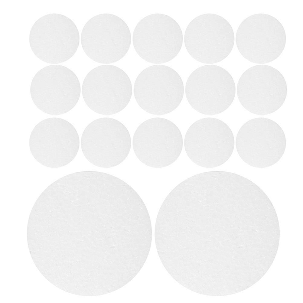 White Foam Discs 20Pcs Arts and Crafts Cylindrical Blocks for School Activities Decorations and Diy Enthusiasts