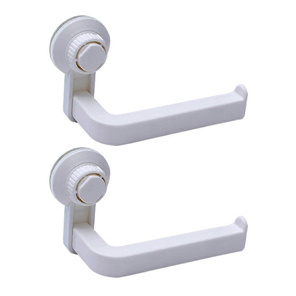 Roll Paper Holder Suction Cup Wall Mounted for 6Pcs Bathroom Use