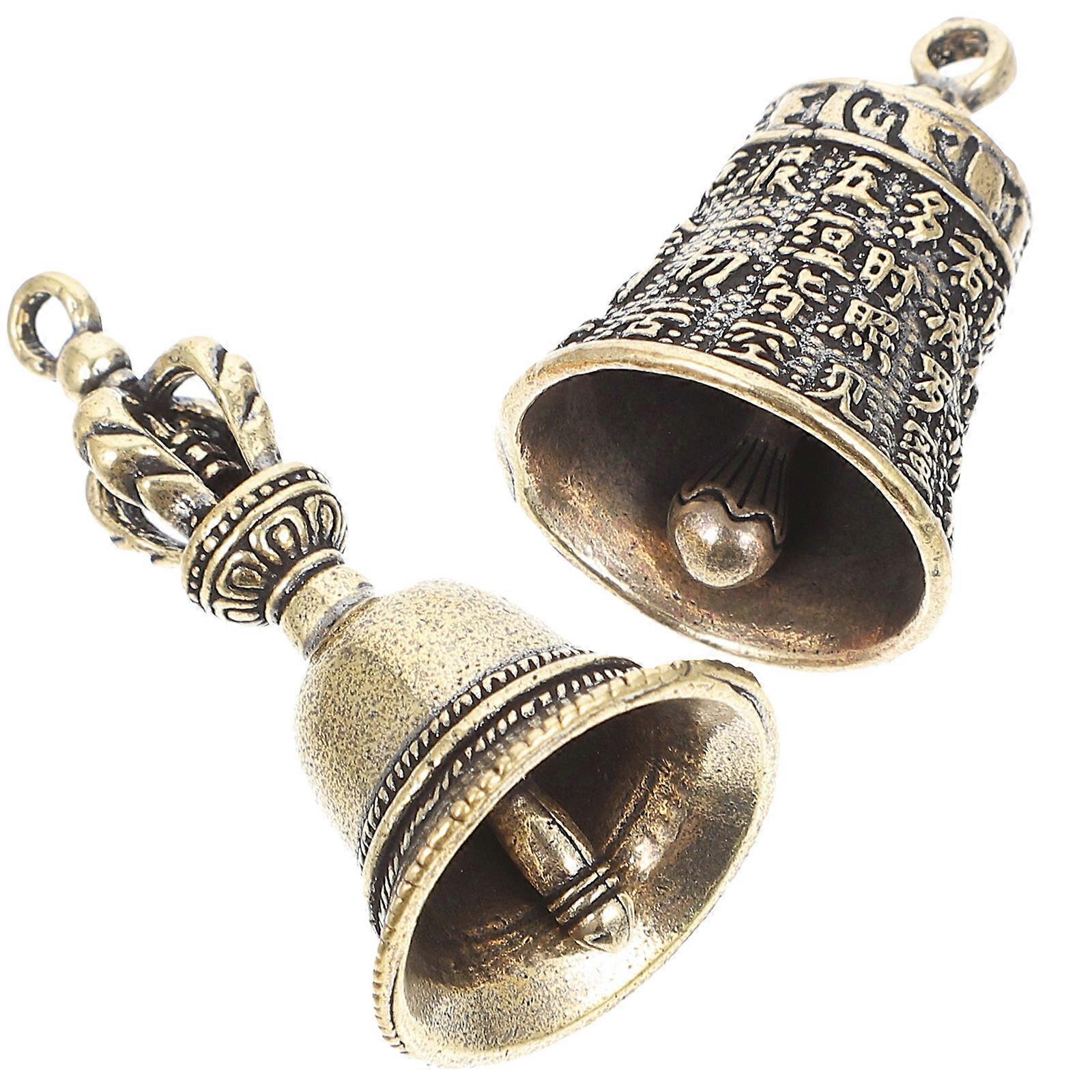 Backpack Hanging Bell Charm Chinese Style for Decoration 4Pcs
