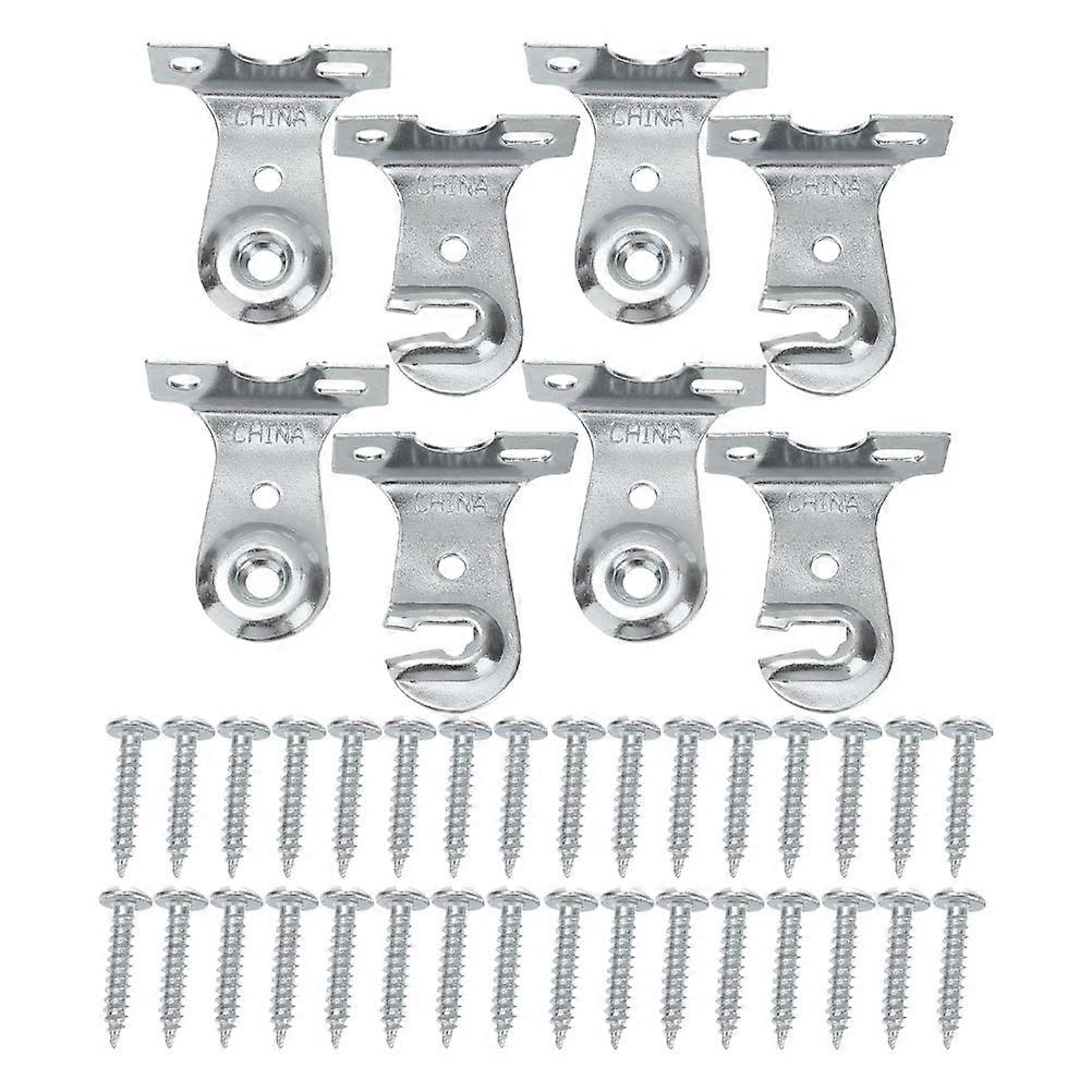 Blinds Rolling Curtain Accessory Roller Shade Bracket Window Shade Tools 4 Sets Silver Material Smooth Operation