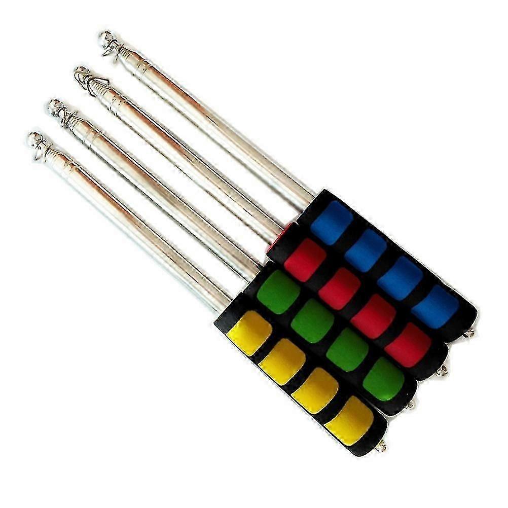 4 Pcs Collapsible Metal Flag Pole Portable Banner Holder