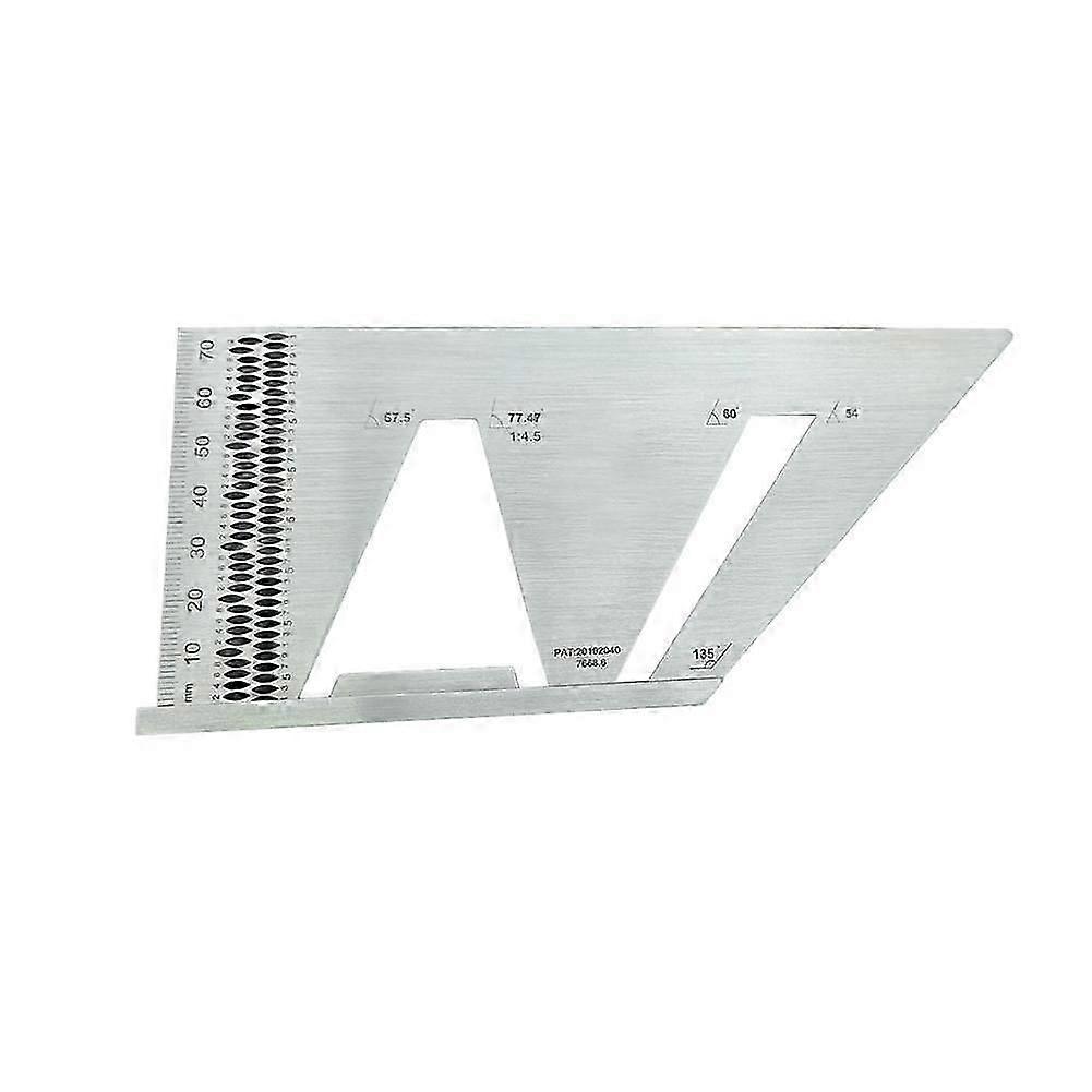 Square Gauge 3D Bevel Stainless Steel Woodworking Measurement Template Tool
