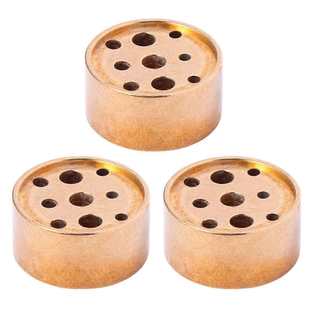 Incense Holder Mini Column Shape Golden for Incense Holding 9Pcs Set