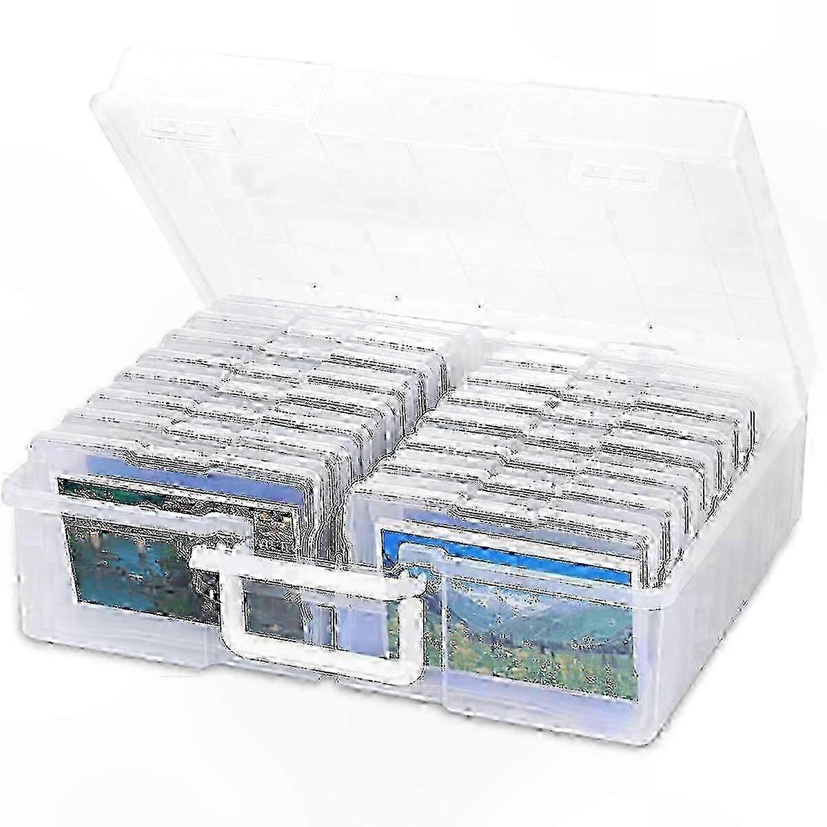 Memory Organizer with 16 Slots for Storing and Sorting Photos & Keepsakes