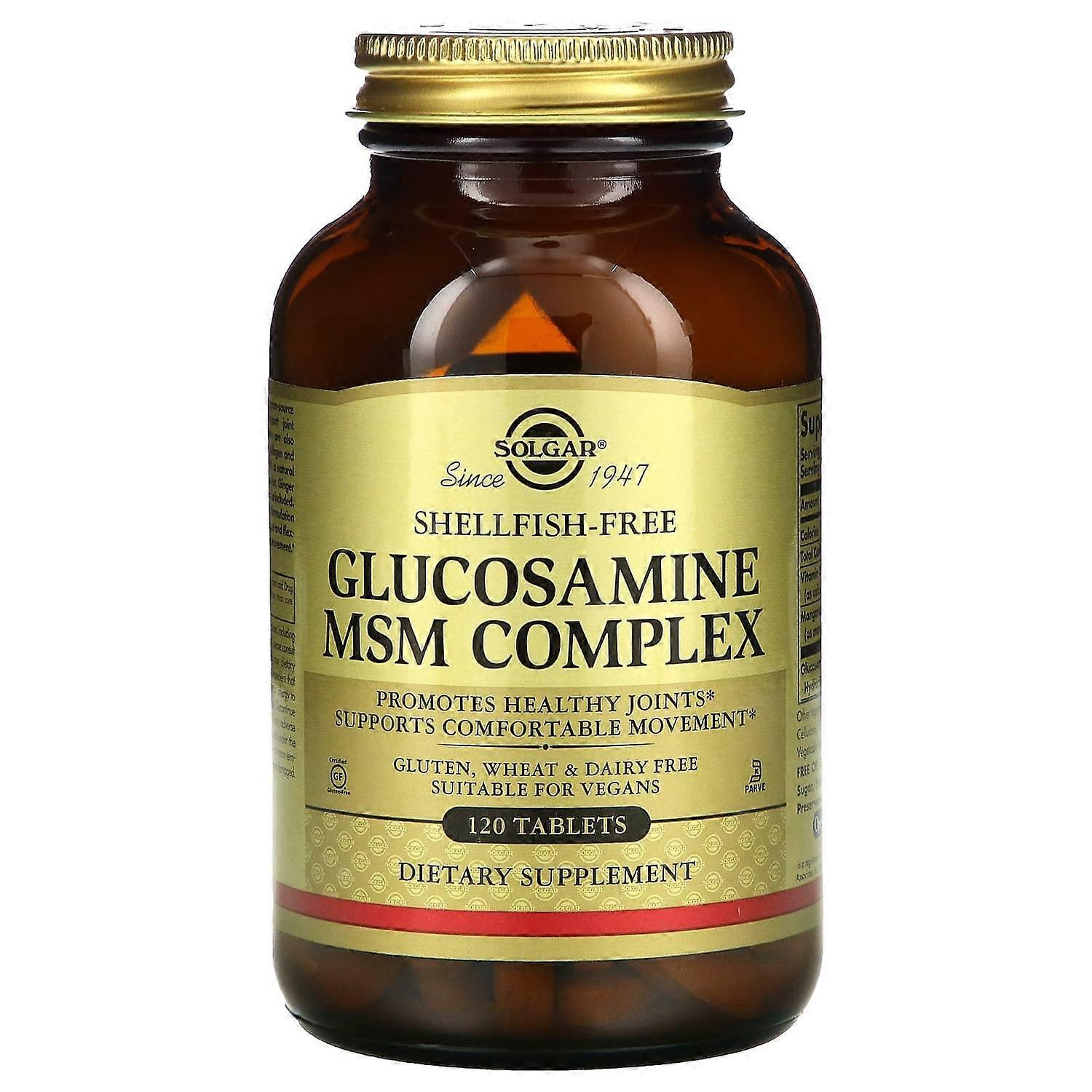 Solgar, Glucosamine MSM Complex, 120 Tablets
