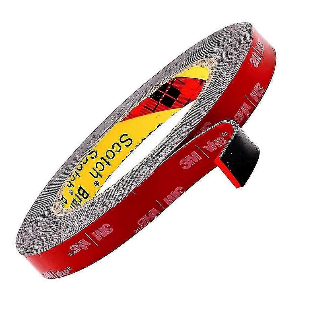 3m VHB Ruban adhésif double face extra fort, noir, 3m x 1.5cm